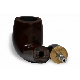 Cachimbo Bertoldi Elite Dourado Mogno com Filtro Permanente
